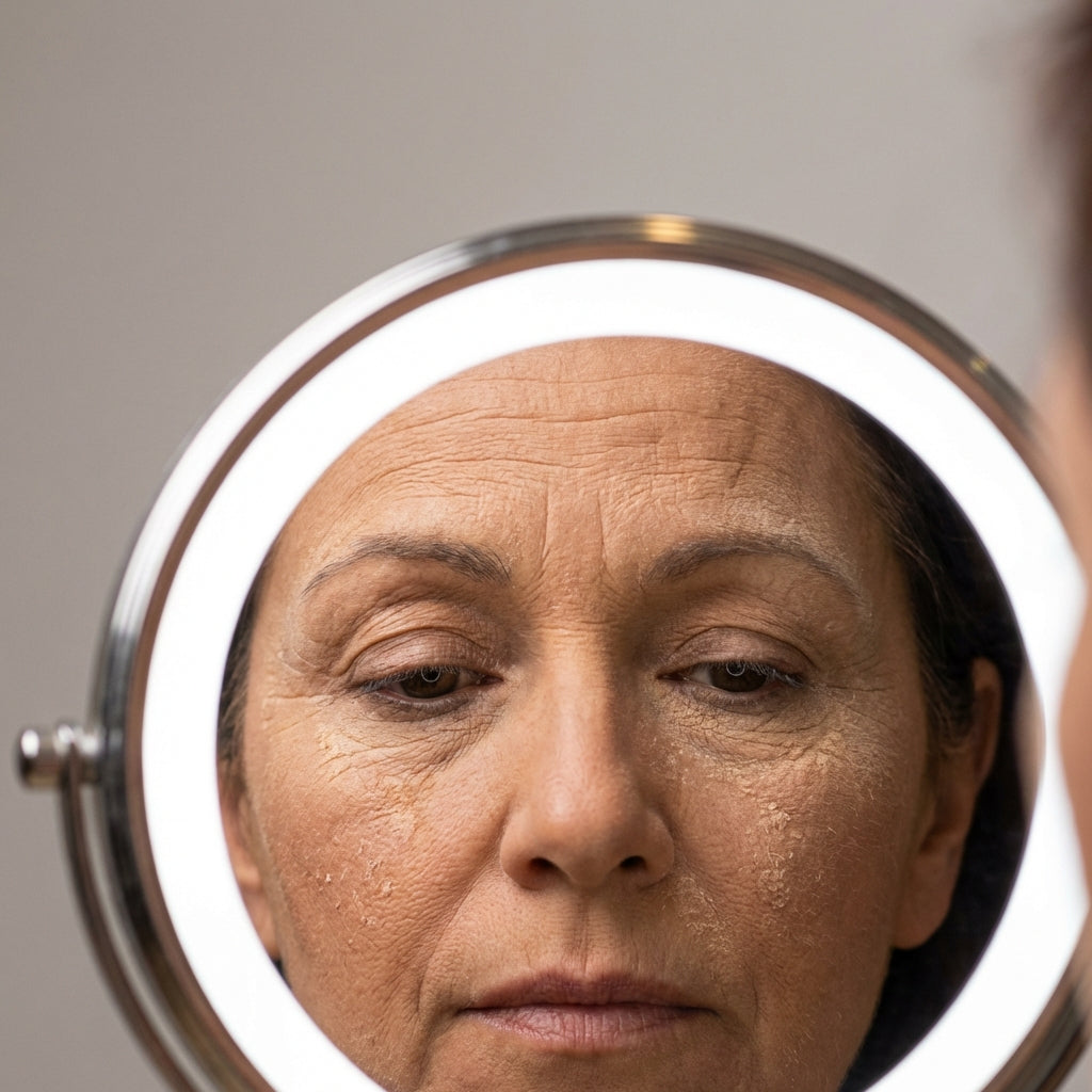 WaterBlur Hydrating Blur Setting Powder applied on real skin